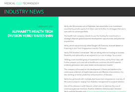 Enter search terms and tap the search button. News Medical Technology Issue 11 January 2019