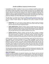 Benefits Of Offshore Company Formation Services Offshore Company Fair Treatment