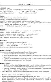 Je veux recopier les méthodes en lisant ces livres pour trouver un emploi ici curriculum vitae francais exemple simple. Curriculum Vitae Studies Positions Distinctions Research Interests Research Projects Pdf Free Download