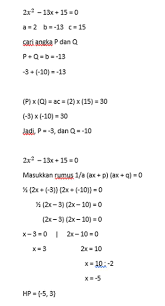 Check spelling or type a new query. Soal Cerita Materi Persamaan Kuadrat Jawabanku Id