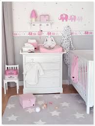 Elefanten Girls Rosa Grau Kinder Zimmer Kinderzimmer Zimmer