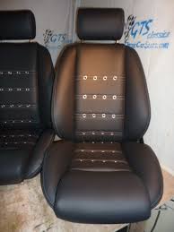 Montecarlo Seats In Leather W Perforated Leather Centers Grommets And Grey Stitching Classic Seats By Cleaning Upholstery Upholstery Cushions Upholstery Trim