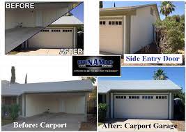 A carport can be remodeled into a garage for less money than building one from scratch. Dynamic Garage Door Dynamic Door Service