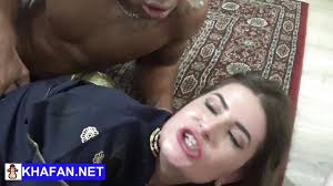 BBC fucks Arab Wife in front of her husband with huge cum in mouth