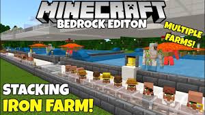 More images for minecraft bedrock edition iron farm » Minecraft Bedrock Stacked Iron Farm Multiple Iron Farms In One Village And Pillage Update Youtube