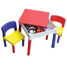 Kids' table & chair sets. Kids Square 5 In 1 Multi Purpose Activity Table And Chairs Leisure Traders