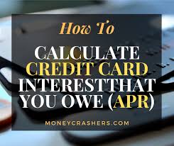 How To Calculate Credit Card Interest That You Owe Apr Credit Card Finance Discover Credit Card