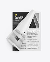 Download A4 Magazine Mockup In Stationery Mockups On Yellow Images Object Mockups PSD Mockup Templates