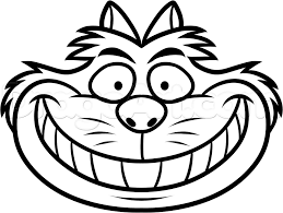 Outline the cat's face, eyes, tail and toes. How To Draw Cheshire Cat Easy Step By Step Disney Characters Cartoons Draw Cartoon Characters F Cheshire Cat Drawing Alice In Wonderland Drawings Drawings
