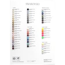 Swarovski Crystal Pearl Colour Chart