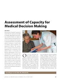 Image result for Medical Decision-Making Capacity
