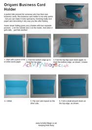 And it's a great project to sew with your fabric scraps! Origami Business Card Holder