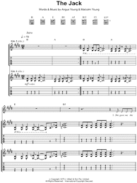 Ac/dc through the mists of time (power up 2020). Ac Dc The Jack Guitar Tab In E Major Download Print Sku Mn0114500