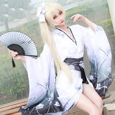 Who are the anime girls that wear kimonos? Japanese Women Kimono Yukata With Obi Classic Print Flower Cosplay Costumes Geisha Nightclub Cos Anime Halloween Stage Costume Hot Price C24bf Goteborgsaventyrscenter