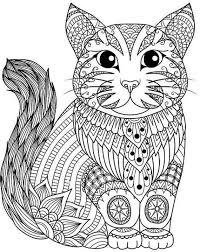 1 cat with mandalas background cat activity coloring book for adults page. Pin On Kid Stuff Sew