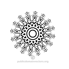 Tato tribal bunga mawar free download clip art webcomicms net. Tribal Flower Vector Public Domain