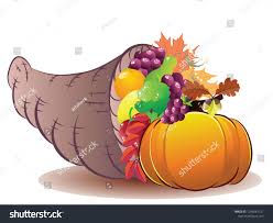 Traditional Thanksgiving Horn Plenty Cornucopia Cartoon Stock ...