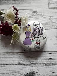 Pair with a bottle of champagne and some roses you have put together the most romantic 50th birthday gift money can buy! 50th Birthday Gifts 50th Birthday Keepsake 50th Birthday Gifts For Her 50th Birthday Pebble Bir 50th Birthday Presents Birthday Keepsakes 50th Birthday Gifts