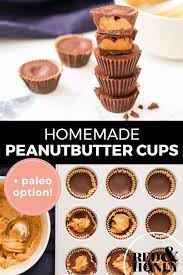 Homemade Peanut Butter Cups Paleo Option Naturally Sweetened Recipe Peanut Butter Cups Paleo Homemade Peanut Butter Peanut Butter Cups