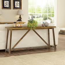 Tribesign Long Skinny Console Table Simple Brown Wooden Entry Table For Entryway Rustic Table Ideas Of Sofa Table Design Long Sofa Table Rustic Sofa Tables