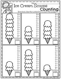 Preschool Counting Worksheets Ice Cream Theme Countingworksheets Preschoolworksheets Icecreamworkshee Ice Cream Theme Preschool Learning Summer Worksheets