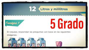 Libro de matemáticas 5 grado contestado pdf es uno de los libros de ccc revisados aquí. Desafio 12 Quinto Grado Litros Y Mililitros Paginas 29 30 Y 31 Del Libro De Matematicas De 5 Grado Youtube