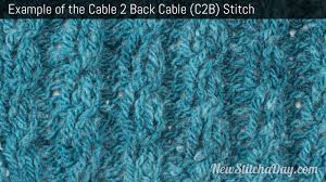 Seam with a contrasting yarn for a bit of. How To Knit The Cable 2 Back Cable C2b Stitch New Stitch A Day