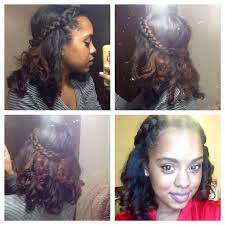 Loose Flexible Rod Set On Blow Dried Hair Natural Hair Styles Blow Dry Hair Blow Dry Natural Hair