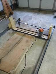 Router sleds for slab surfacing. Leveling Jig Using Old Bed Frame Router Woodworking Woodworking Techniques Woodworking Jigs