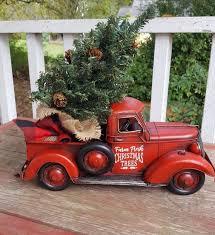 Red Truck Personalized Red Truck Christmas Decor Red Truck Etsy Red Truck Decor Christmas Red Truck Red Truck