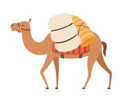 Camels are very adapted to the life in deserts and as such have come to be very useful for people living in deserts. Camel Desert Animal Walking With Heavy Load Side View Vector Illustration Stock Vector Illustration Of Brown Arabian 154665805
