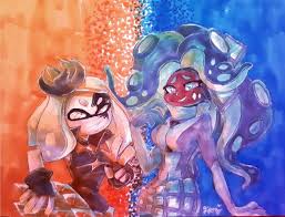 Chaos Vs Order Pearl And Marina Splatocalypse From Splatoon 2 Art By Hera Souflee Tumblr Art Art Blog Splatoon 2 Art