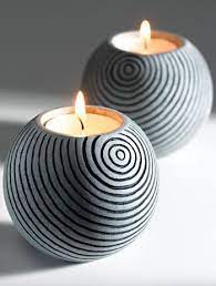 Handcarved From Palewa Stone This Round Tealight Holder Adds A Touch Of Class To Any Room Pottery Candle Holder Tea Lights Pottery Candle