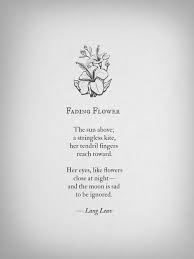 Fading Flower By Lang Leav Https Www Facebook Com Mslangleav Lang Leav Poems Lang Leav Inspirational Poems