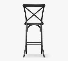 Brown full back metal frame bar height swivel stool with 3 reviews and the crosley furniture shelby white counter height. X Back Indoor Outdoor Barstool Pottery Barn