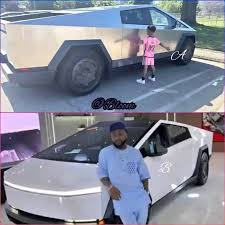 Wizkid buys cybertruck for his son