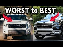 Almost any truck is reliable as long as you take care of it. Ranked Worst To Best 2019 Full Size Trucks Youtube