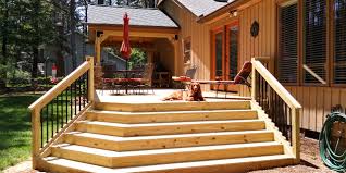 So use smartdraw's deck planner to design a deck to be the envy of your neighbors. Raleigh Wood Deck Builder Custom Cascading Staircase Rustic Terrace Raleigh By Archadeck Of Raleigh Durham Houzz