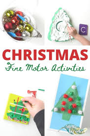 Christmas time is an exciting time for preschoolers! Christmas Fine Motor Activities For Preschoolers Stir The Wonder