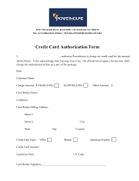 Find charges on credit card. Credit Card Authorization Form