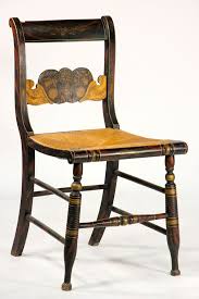 Lambert Hitchcock Connecticut Paint Decorated Stencilled Fancy Side Chair Circa 1820 Antique Chairs Fancy Chair Period Furniture