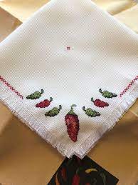 Browse by theme and level to find the design of your dreams! Cross Stitch Bread Basket Liner Chili Peppers Southwest Cross Stitch Cross Stitch Kitchen Cross Stitch Embroidery