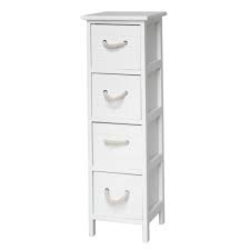 L65.6 x p17 x h83 cm • dimensions intérieur des tiroirs : Meuble St Malo 4 Tiroirs Blanc Meuble De Salle De Bain Meuble De Salle De Bain Salle De Bains Et Wc Decoration Interieur