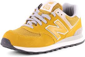 Jean 5 poches en denim lavé. New Balance Jaune Moutarde Femme Comprar Online