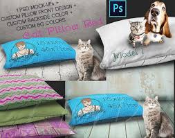 18x28 Pet Pillow Bed On Wooden Floor Photoshop Fabric Mockup Etsy Animal Pillows Pillows Dog Beds For Small Dogs