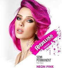 Neon UV-rosa, semi-permanent hårfärgningsmedel