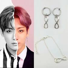Chain Bts Earrings Jungkook Bts Jungkook Earrings Jungkook Earrings BTS J-Hope  Moon Earrings