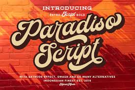 Welcome to our facebook fonts translator! Paradiso Bold Script Free Font Download