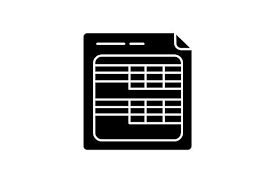 Download 80 vector icons and icon kits.available in png, ico or icns icons for mac for free use. Spreadsheets Black Glyph Icon Glyph Icon Glyphs Spreadsheet