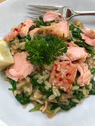 Our agreement with the producers of jamie at home only permit us to make 2 recipes per episode available online. Hot Smoked Salmon Risotto